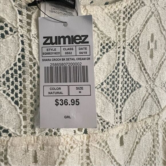 Summer Dress EMPYRE SHARA CROCHET Back DETAIL CREAM — NWT 🏷️ Sz Medium - Picture 9 of 13